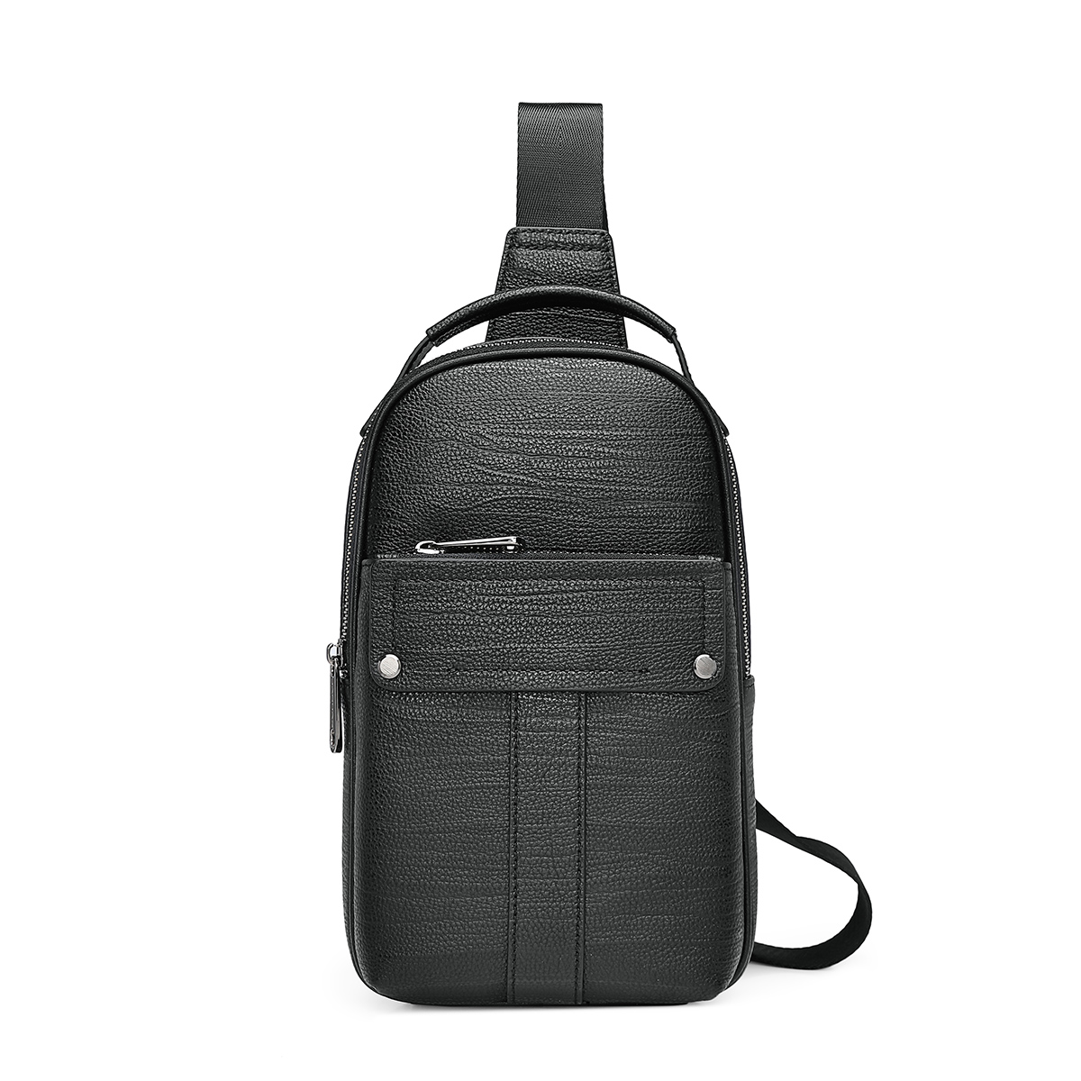 

JAGUAR Тканевая сумка-слинг мужская черная, Black