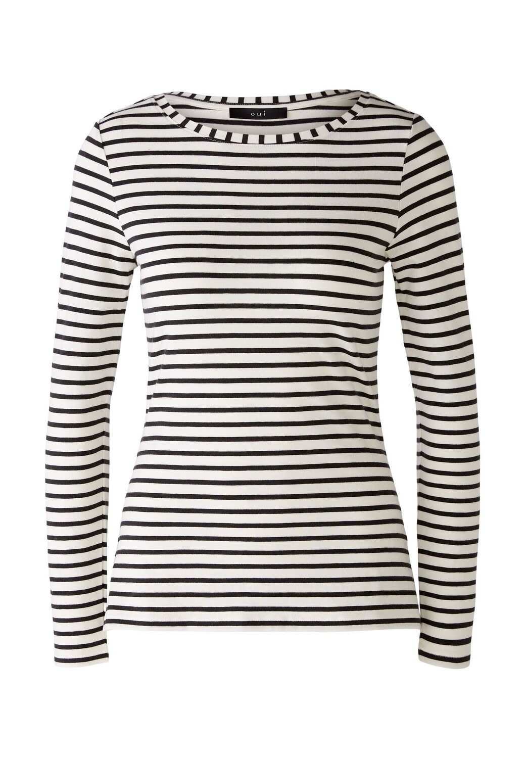 

Футболка Oui Langarm SUMIKO elastische Cotton Modalmischung, черный