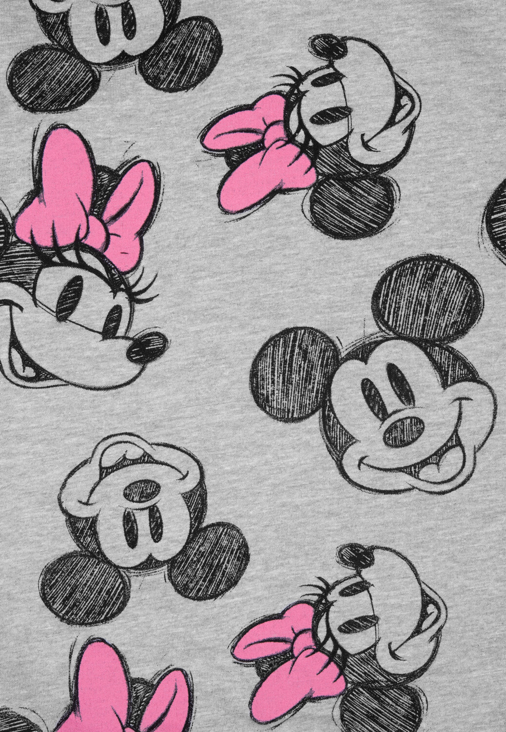 Толстовка United Labels Disney Minnie Mouse Hoodie Kapuzenpullover, серый — фото 2