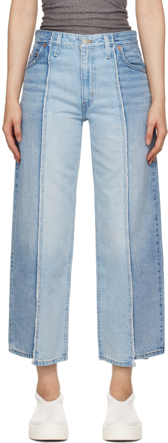 

Синие реконструированные джинсы Baggy Dad Levi'S