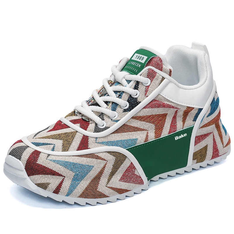 

BAKE Скользоустойчивые и дышащие мужские низкие кеды повседневные зеленые, цвет Green