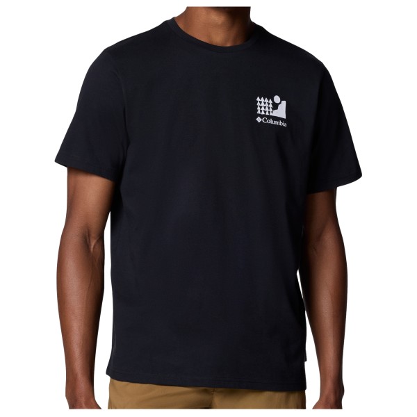 

Футболка Explorers Canyon Back из хлопка и кожи Columbia, черный