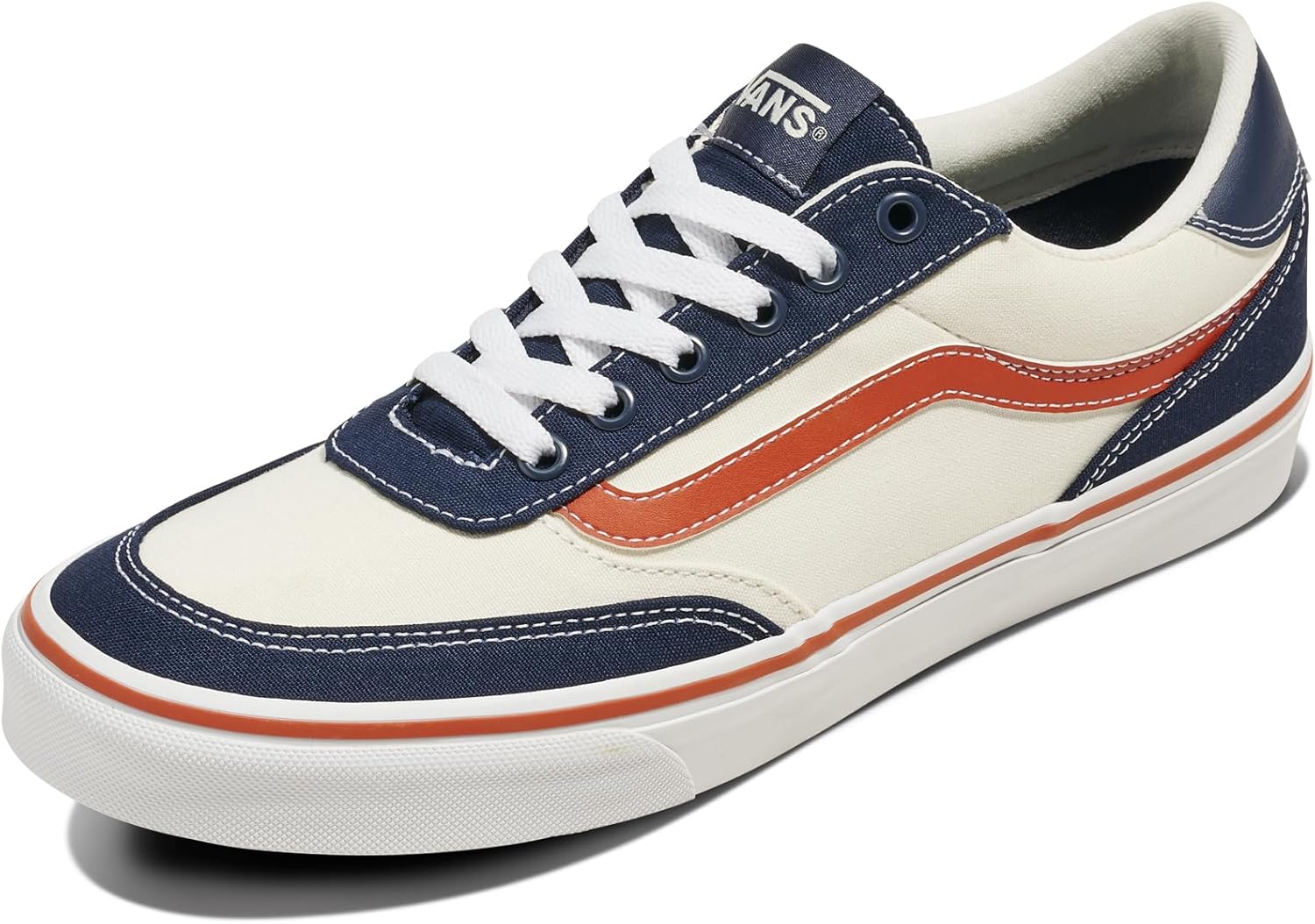 

Мужские кеды Vans Brooklyn Ls, Низкие кроссовки для повседневной носки, ходьбы, работы и моды, Varsity Block Parisian Night