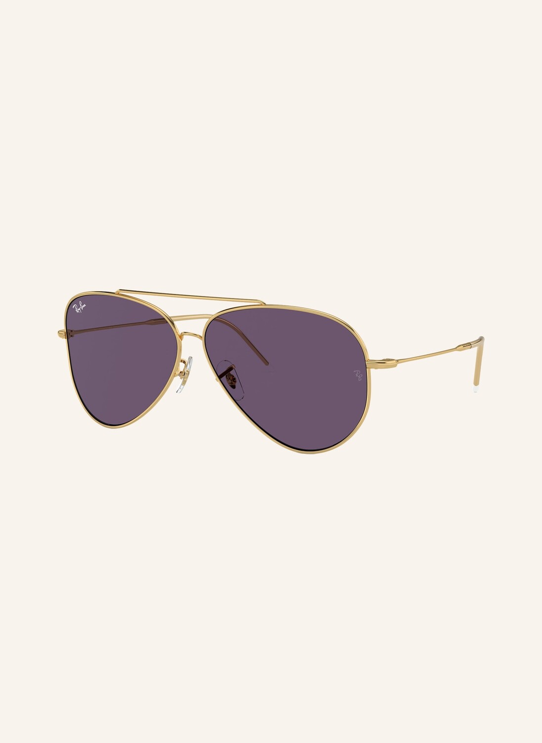 

Солнцезащитные очки aviator reverse Ray-Ban, цвет 001/1A - GOLD/LILA