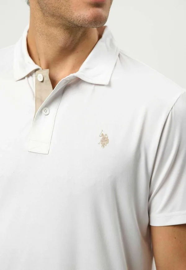Рубашка-Поло umclark U.S. Polo Assn., White — фото 4