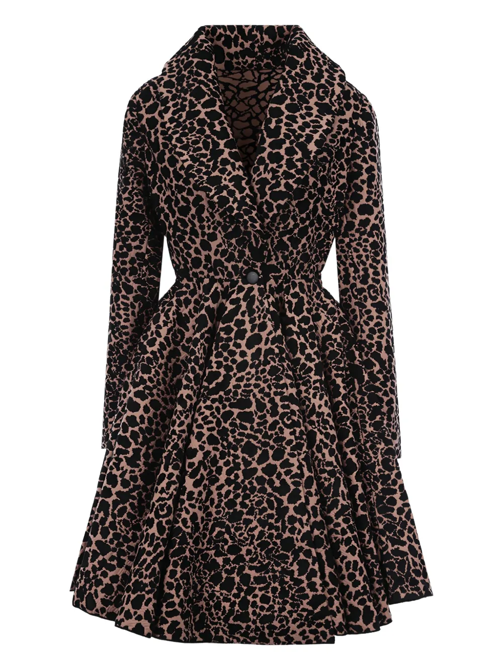 

Однобортное пальто с узором Alaïa, коричневый