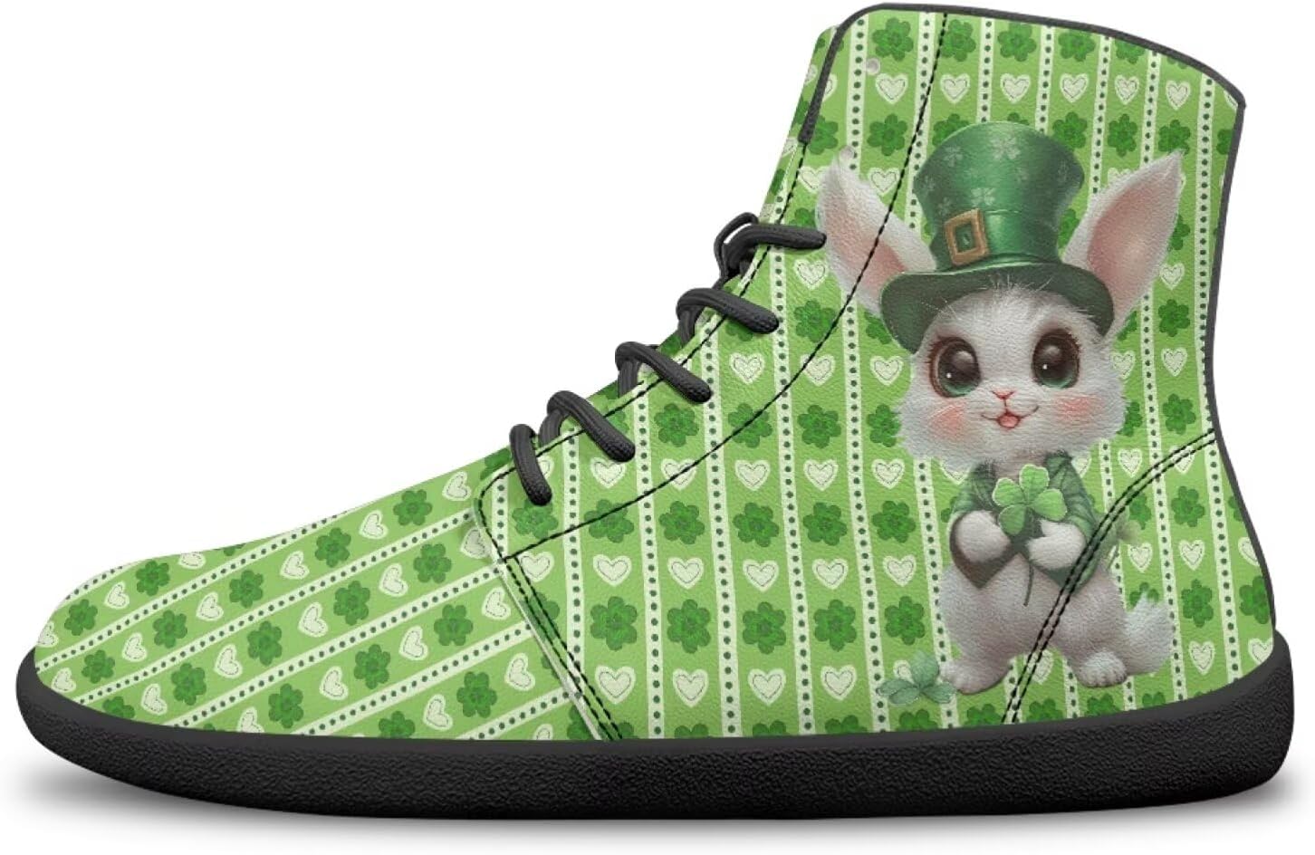 

Кроссовки ко Дню Святого Патрика для женщин и мужчин, высокие, минималистичные, спортивные тренажеры Bychecar, Bunny