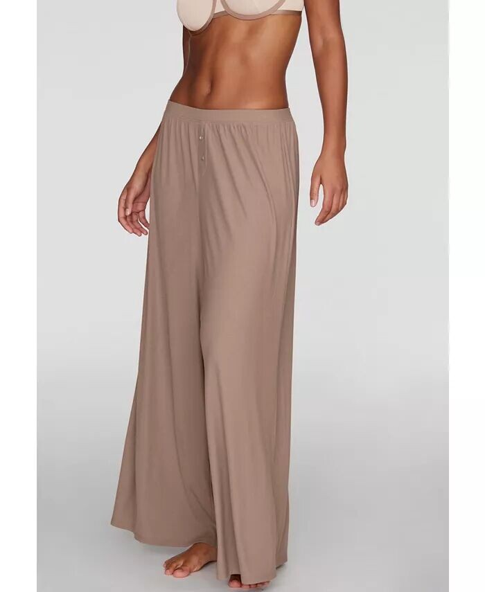 

Брюки Lounge Pant - Модальный Шелковый Рубчик CUUP, коричневый/бежевый