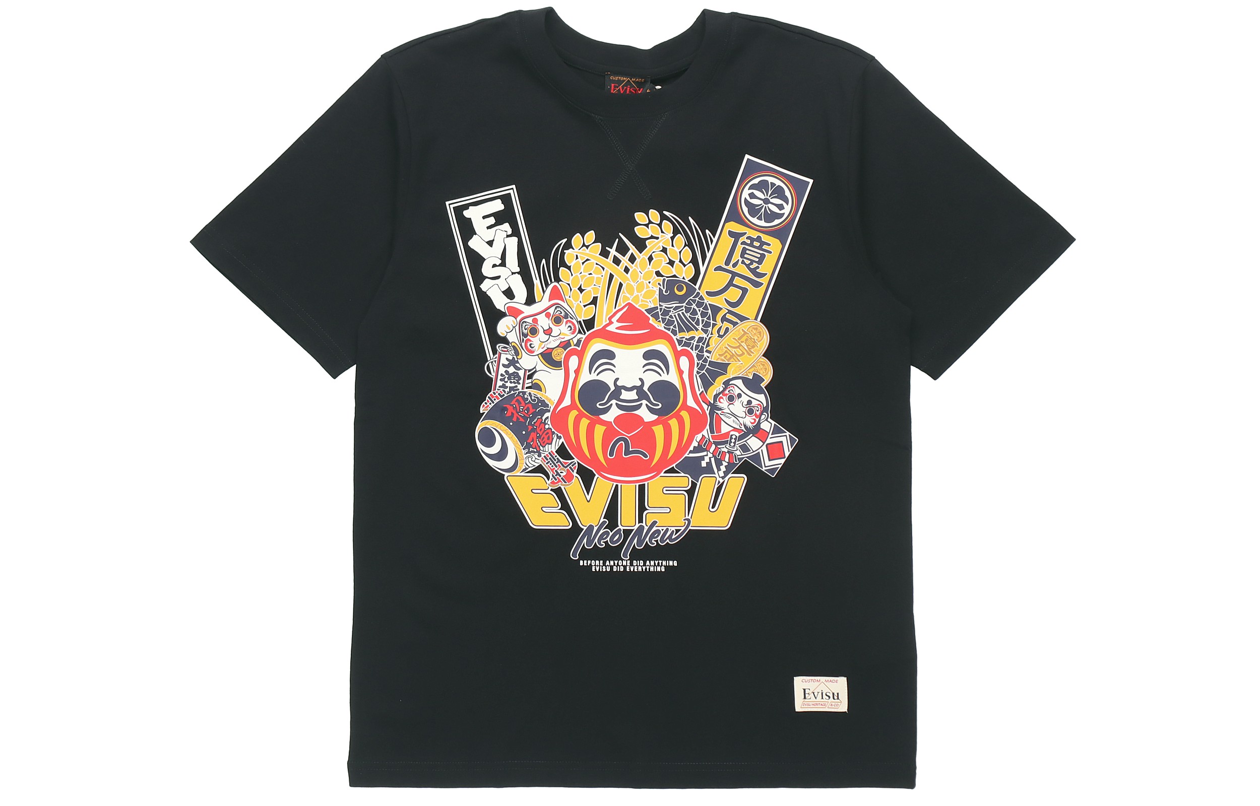 

Футболка мужская черная Evisu, черный