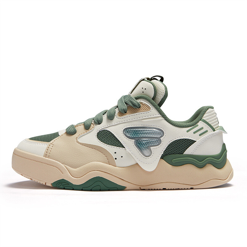 

Кроссовки FILA FUSION Kick 2.0 Skateboarding Shoes Women's Low-top Rodent Green/Milk White, зеленый
