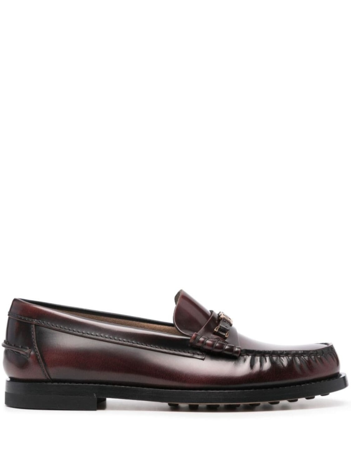 

Tod's кожаные мокасины с прошивкой moc, красный