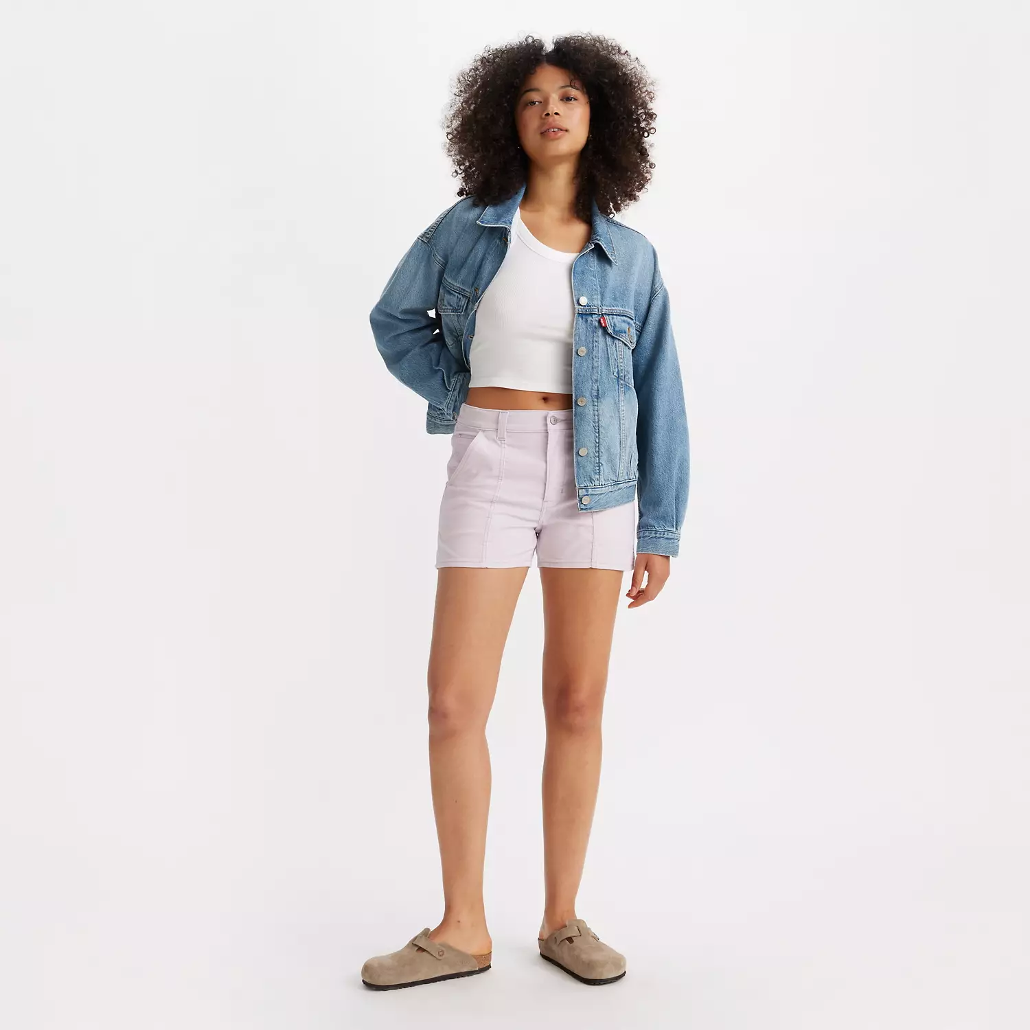 

Легкие вельветовые женские шорты Carpenter Levi's, синий