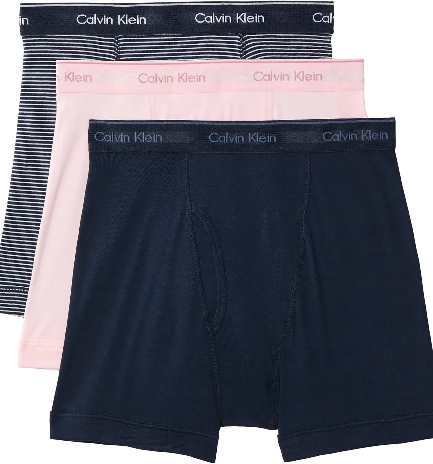 Боксеры 3 шт., Calvin Klein, Horizon Pink, Hairline Stripe W/Shoreline, Shoreline