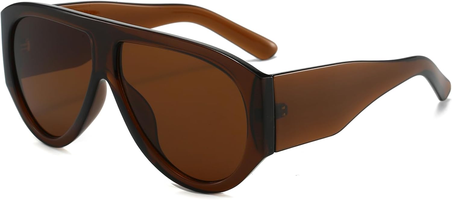 

Солнцезащитные очки в стиле ретро, ​​прямоугольные, 90-е годы, маленькая квадратная оправа, винтажные прямоугольные стильные солнцезащитные очки с защитой от УФ-излучения UV400 Thryvox, Brown