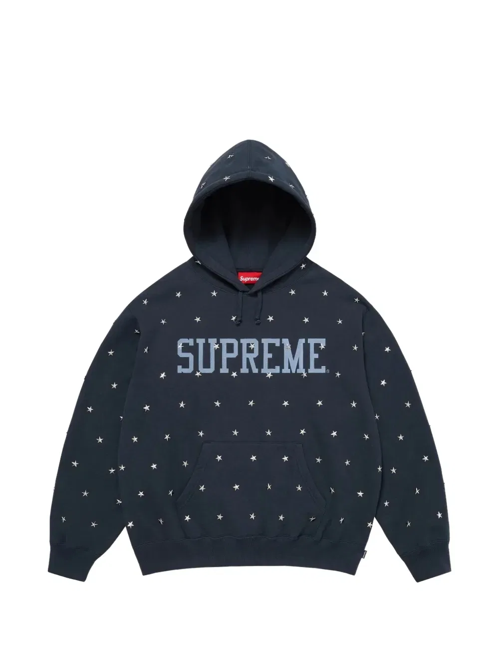 Толстовка, украшенная звездами Supreme, синий