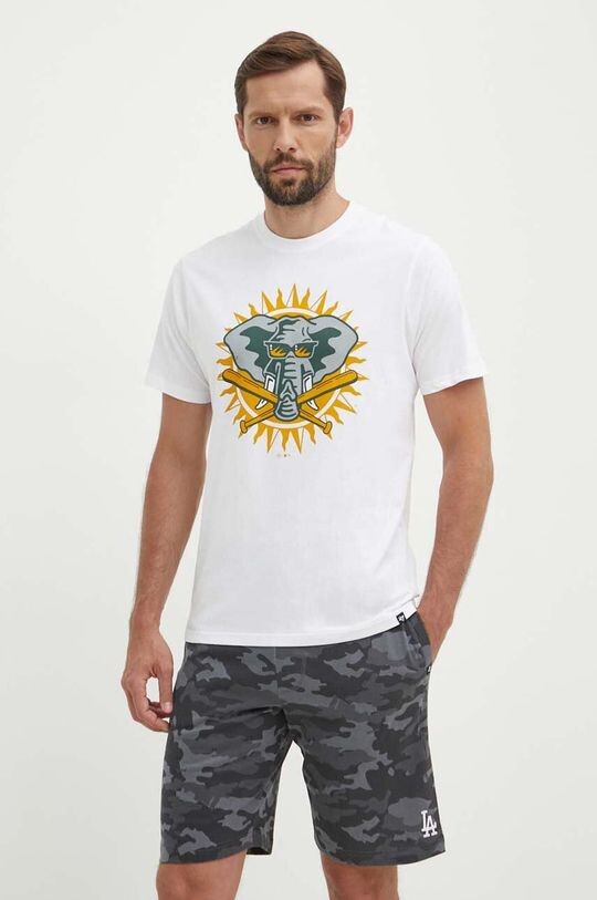 

Хлопковая футболка Oakland Athletics 47 brand, белый