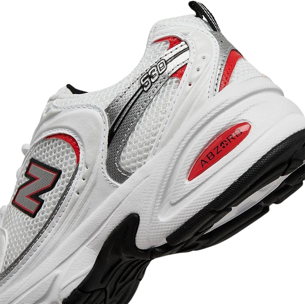 Кроссовки New Balance мужские/женские Оксфорды, Red/White — фото 4