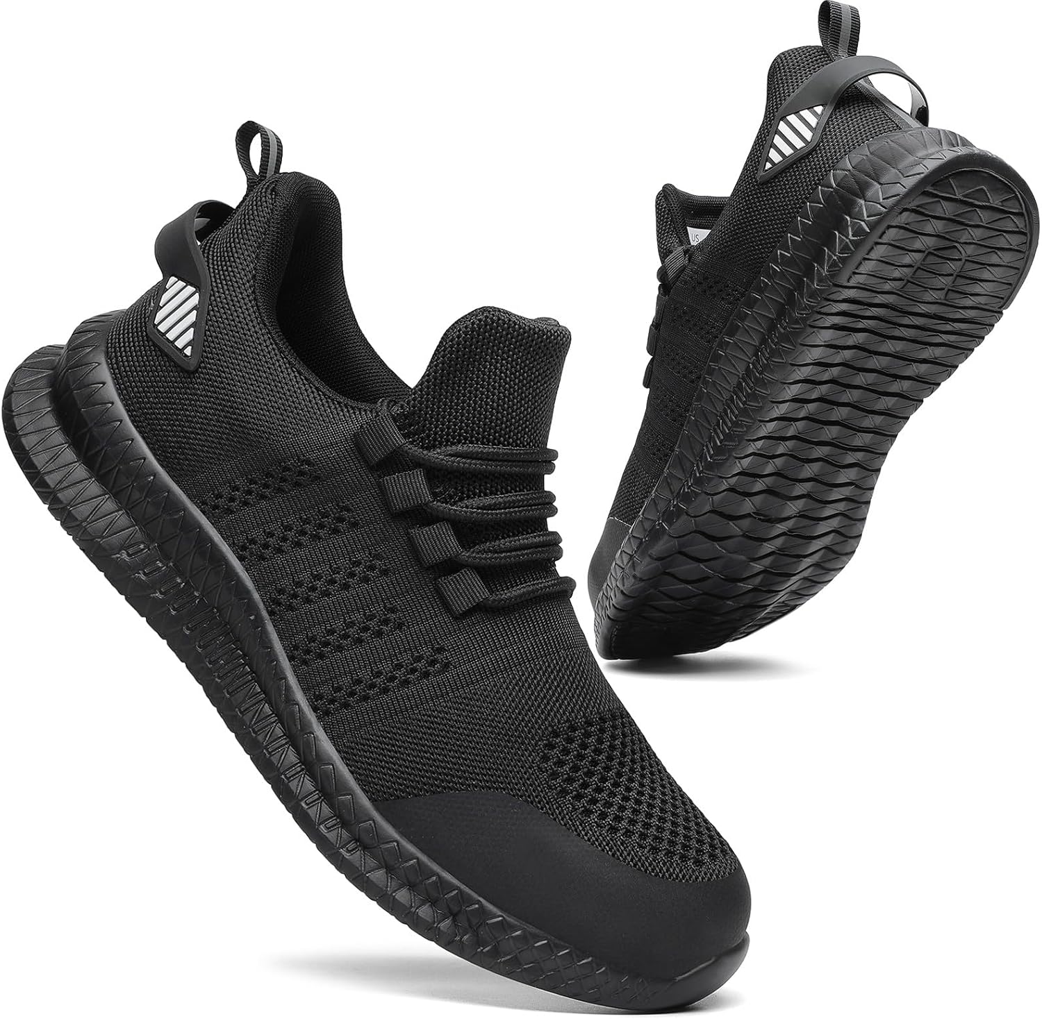 

Стальные ботинки с защитным носком для мужчин и женщин, проколостойкие, противоскользящие кроссовки, легкие защитные обувь Lupwee, черный