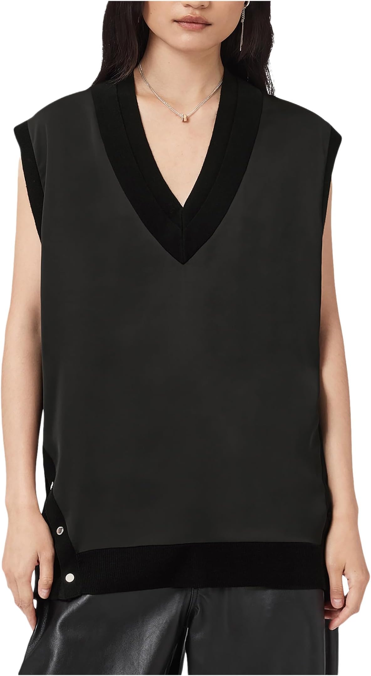 

Свитер AllSaints Women's Bern Stud Tank, Black 1