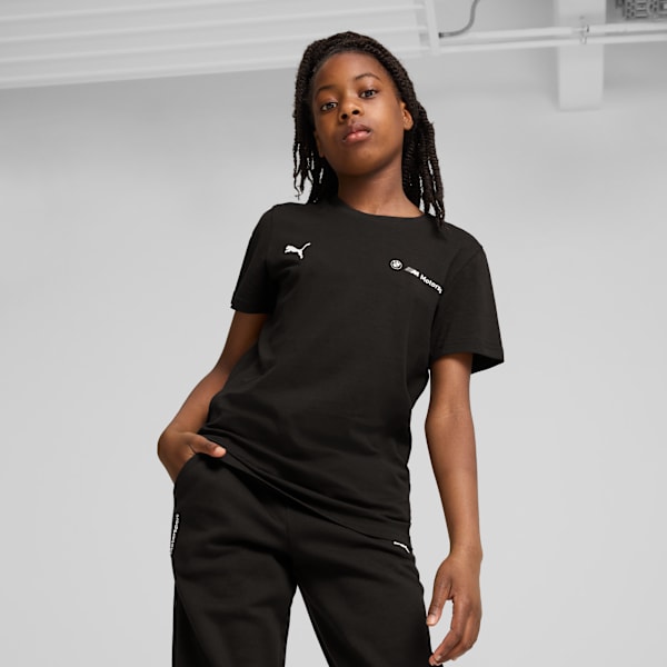 

Футболка для больших детей с автоспортом Bmw M Motorsport Essentials Puma, черный