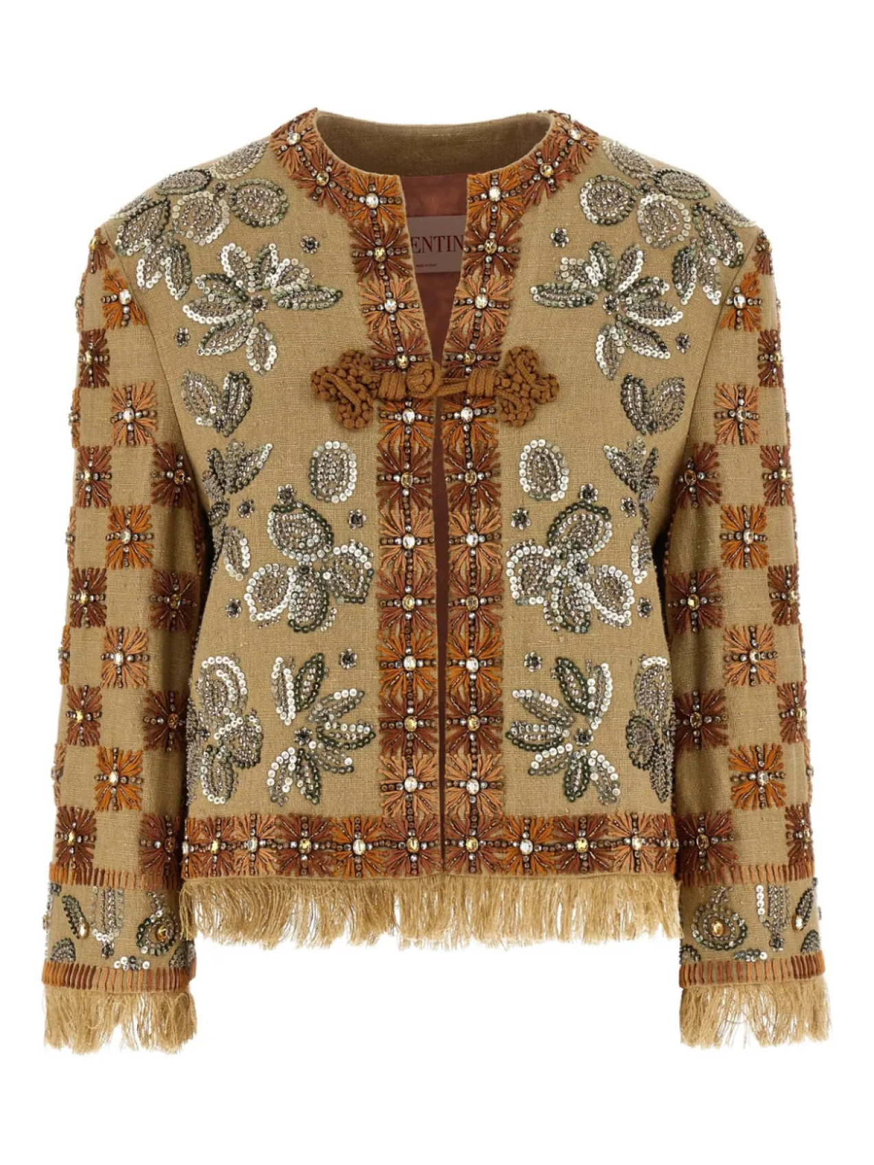 

Льняная куртка Valentino Garavani, нейтральный