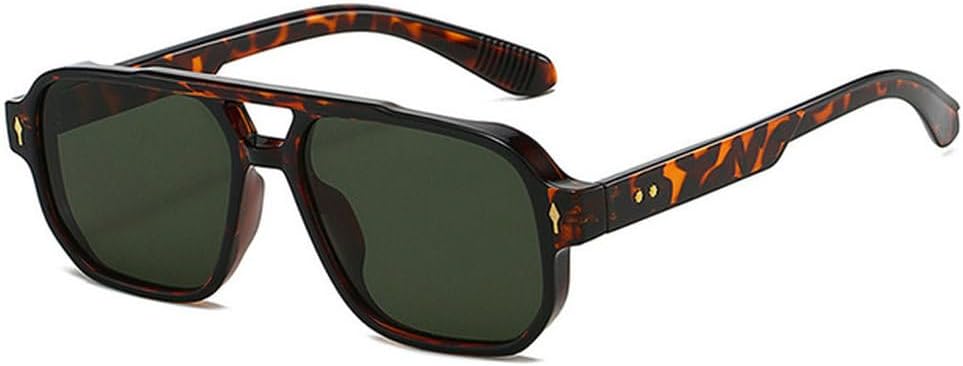 

Большие солнцезащитные очки для женщин в винтажном стиле, роскошные женские солнцезащитные очки конфетных цветов, очки с защитой от УФ-излучения UV400 generic, Leopard-green