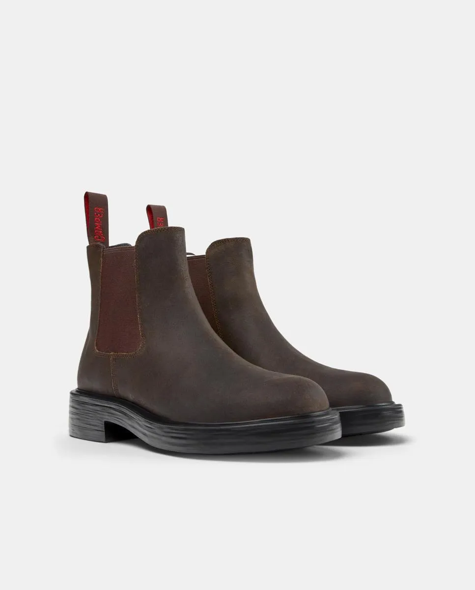 Женские ботинки челси Camper Dean из кожи, коричневый — фото 4