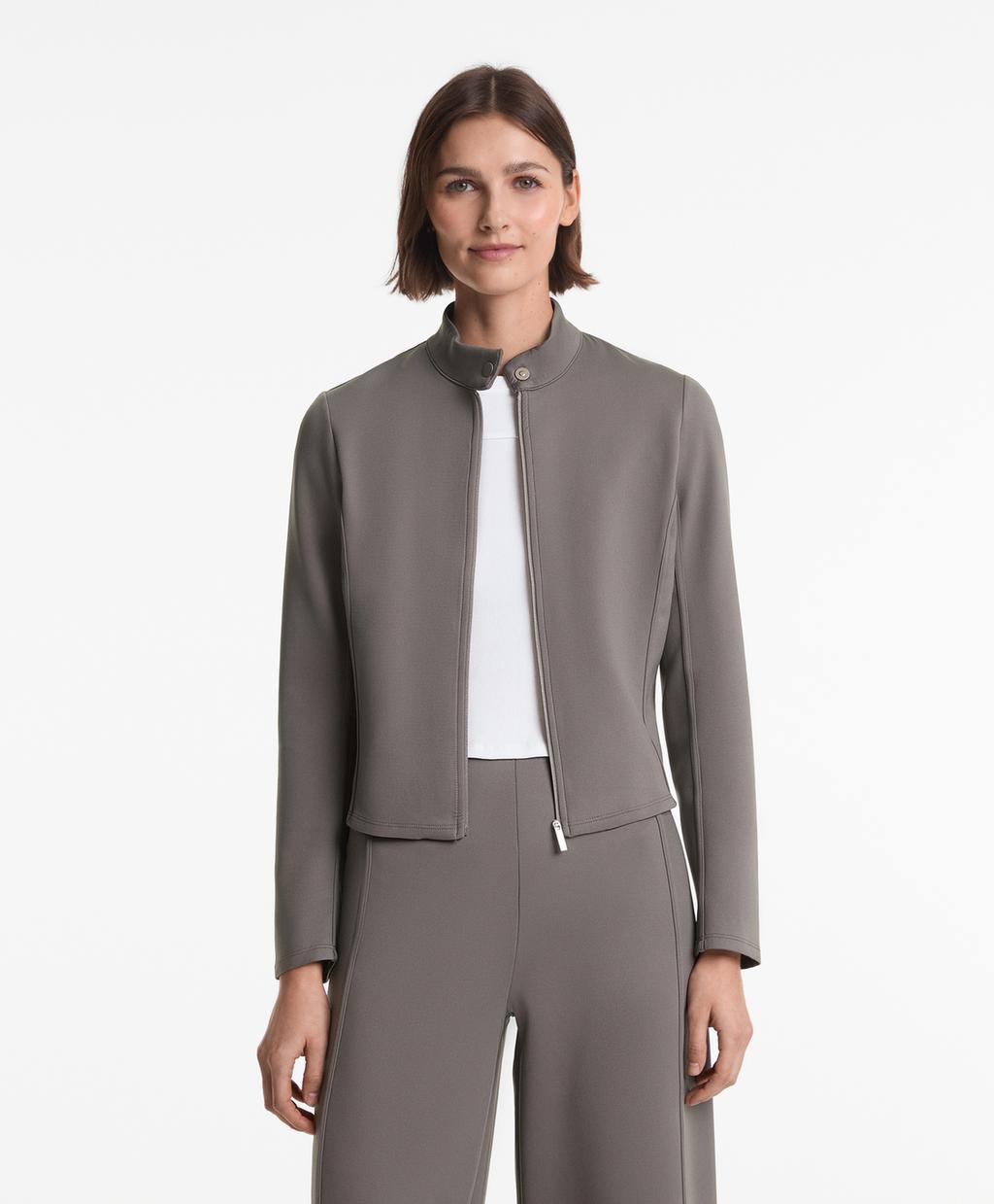 

Куртка с эффектом неопрена Oysho, цвет Cement