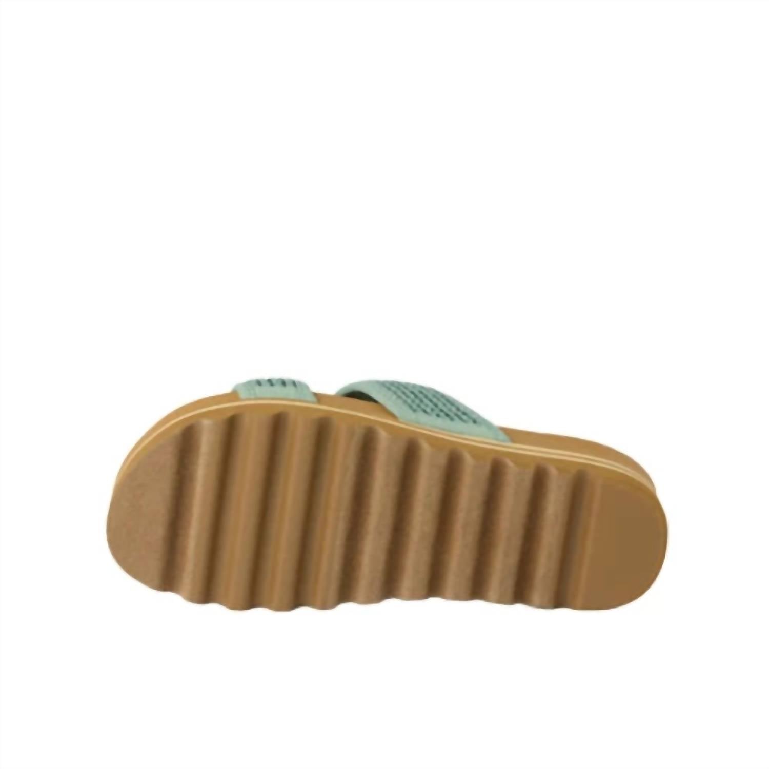 Women's Cushion Vista Hi Flatform Sandals In Frosty Raffia Reef, Frosty Raffia — фото 4