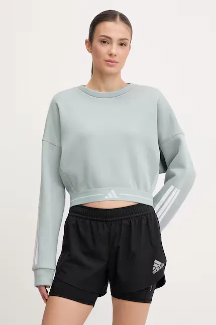 Толстовка тренировочная Hyperglam Adidas Performance, бирюзовый