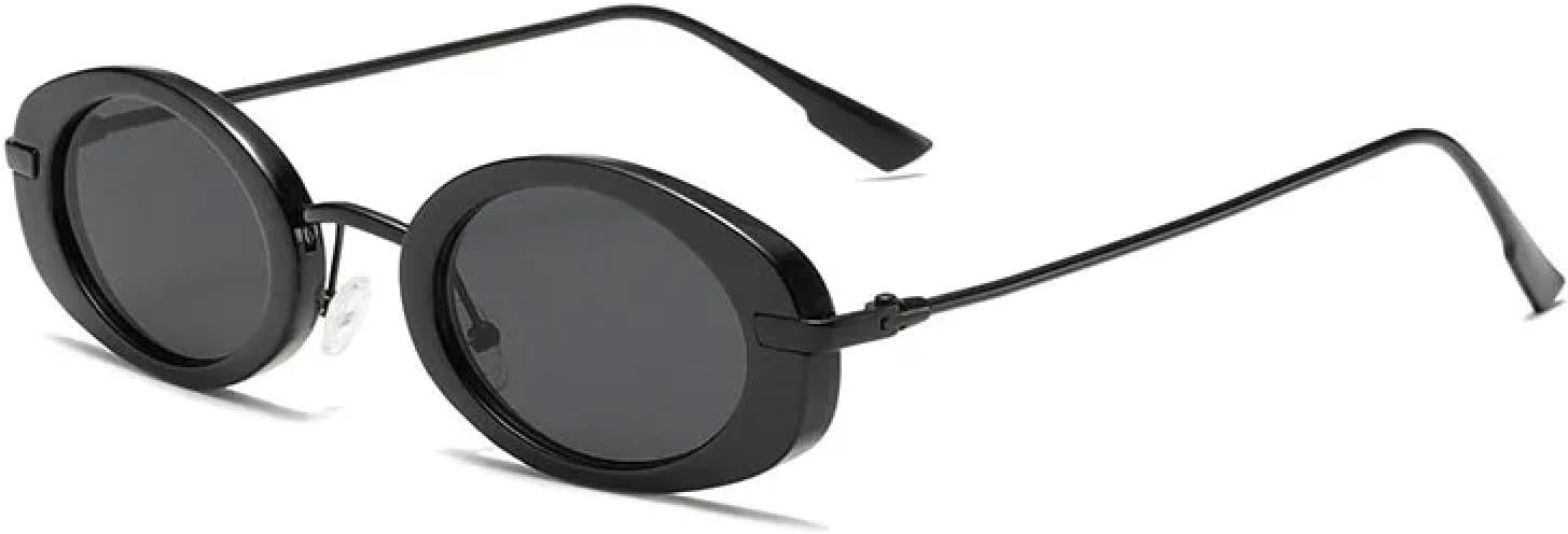 

Солнцезащитные очки с защитой от УФ-излучения UV400 | Металлические круглые очки для женщин | Линзы конфетных цветов для занятий спортом на открытом воздухе и вождения DSVIGF, Black Grey Black