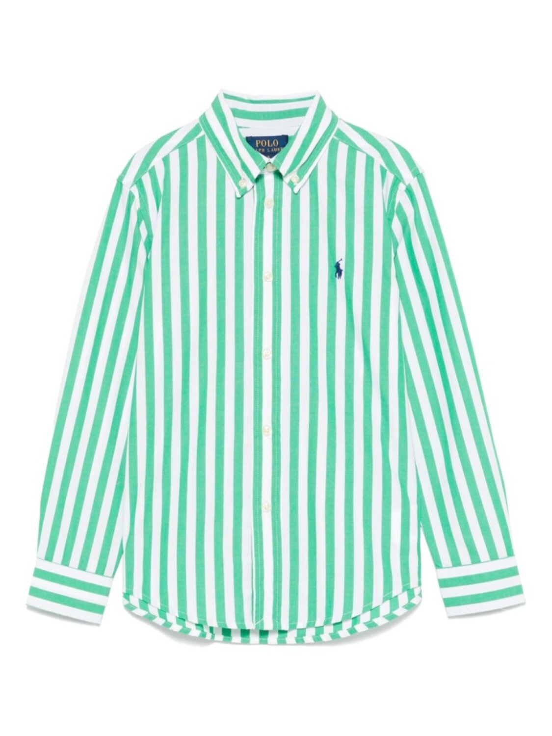 

POLO RALPH LAUREN KIDS рубашка с вышивкой Polo Pony, зеленый