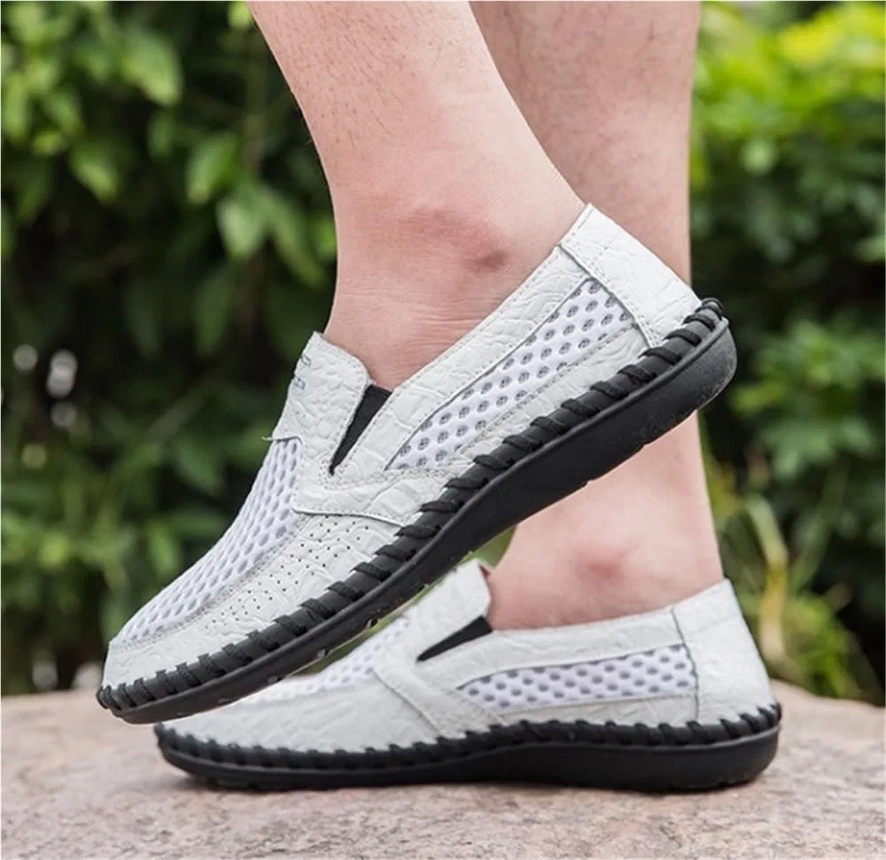 Мужские лоферы на каждый день, Slip-on, белый DHFIRUFSHLO — фото 2