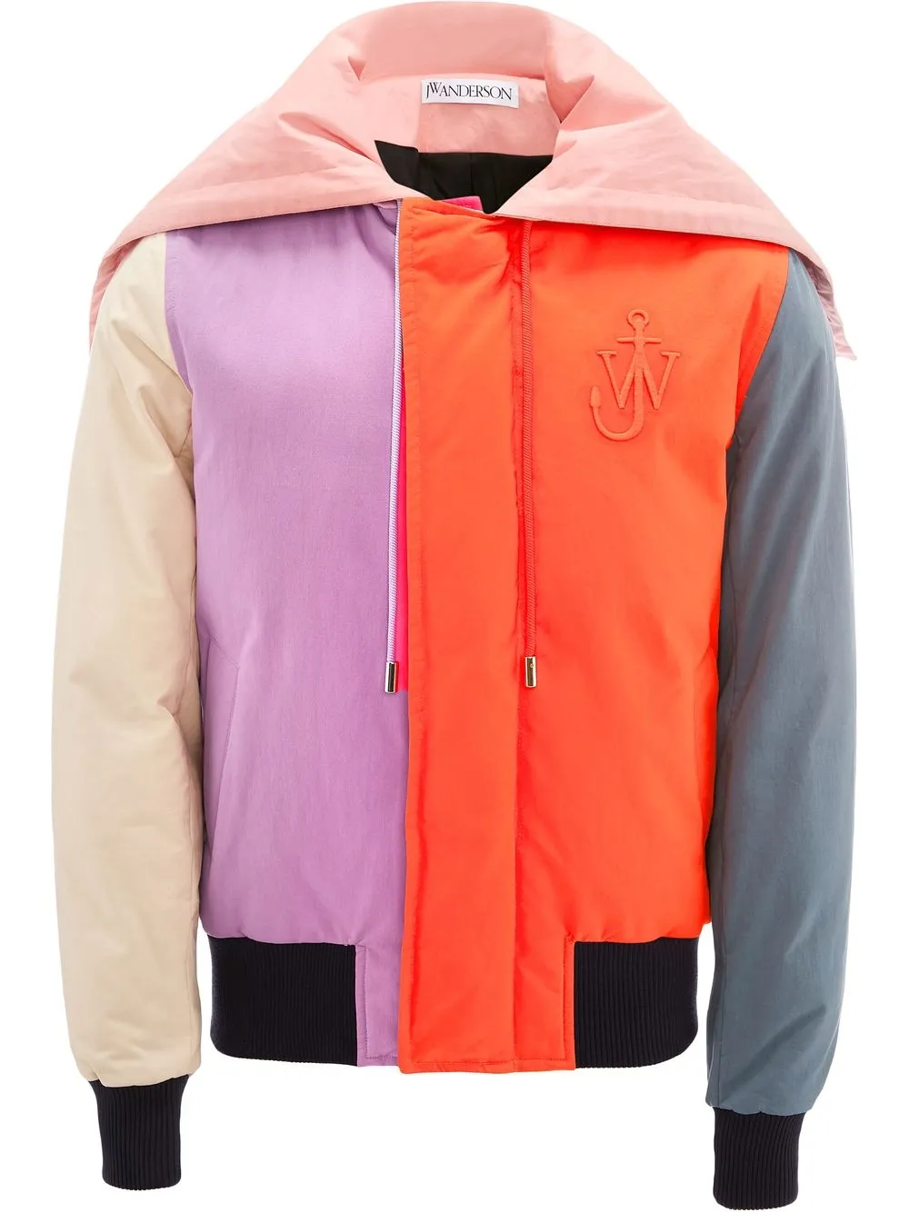 

Куртка на молнии со вставками JW ANDERSON, розовый