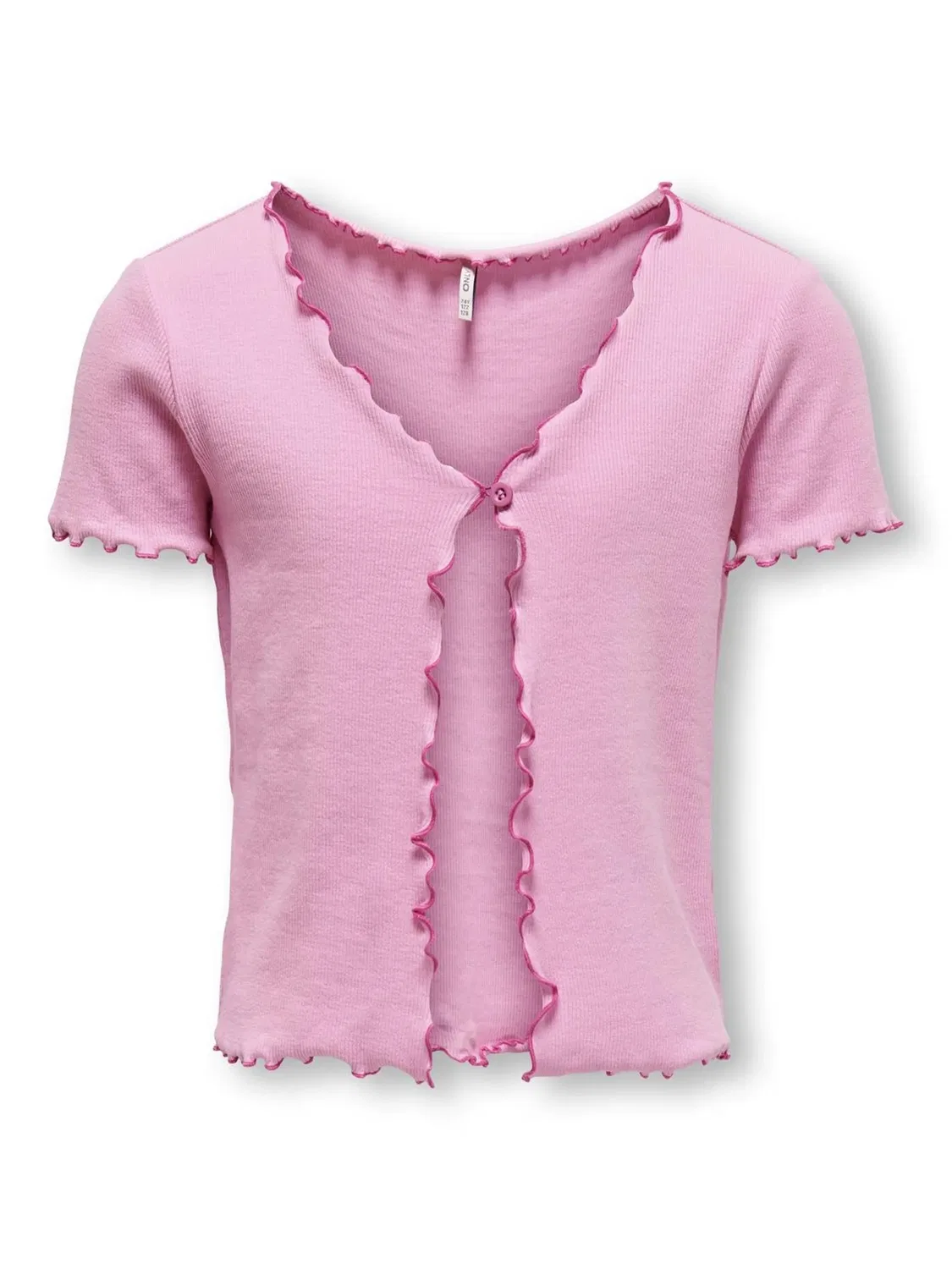Стриккардиган с рюшами KIDS ONLY, begonia pink