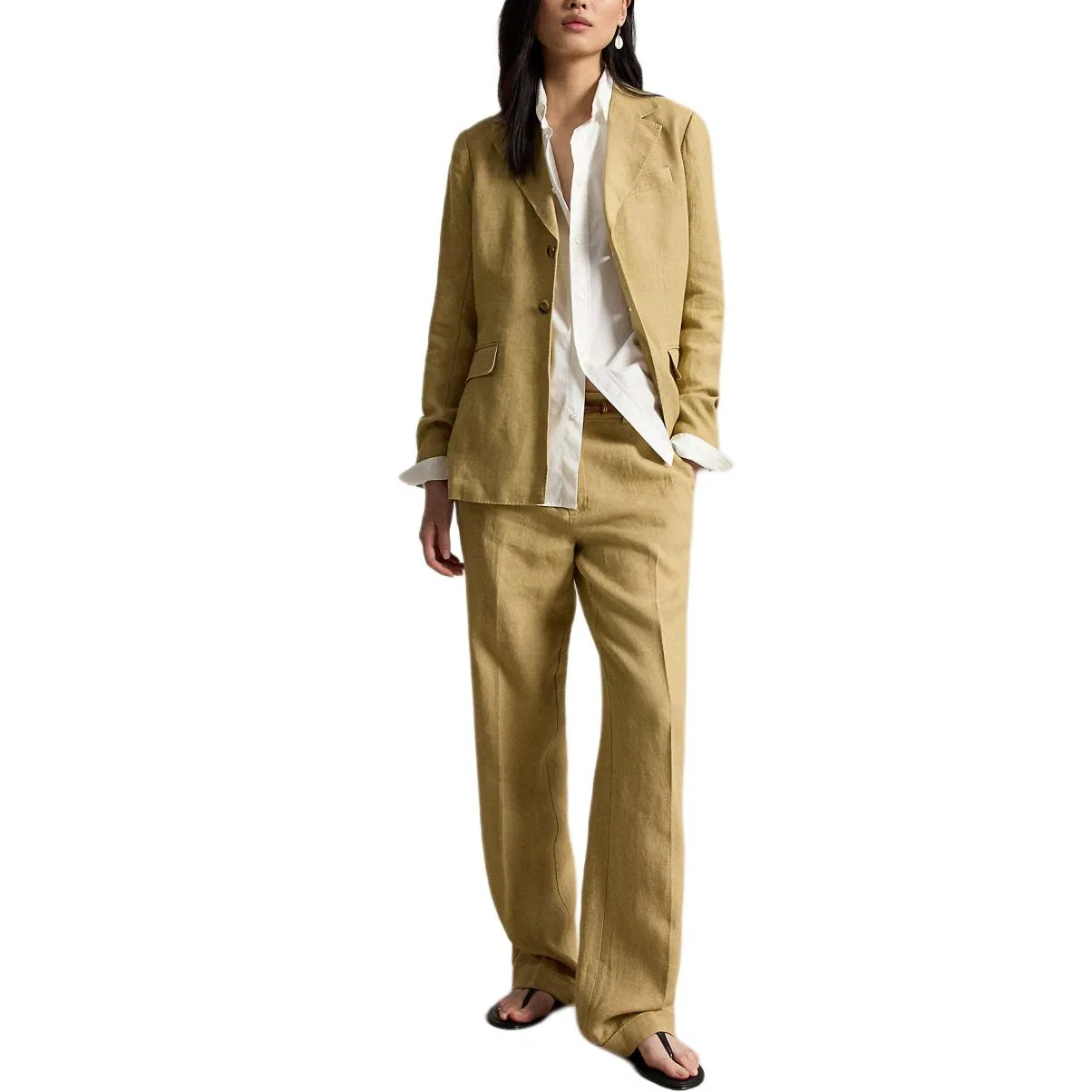 Повседневные брюки свободного кроя Polo Ralph Lauren Classic Camel — фото 3
