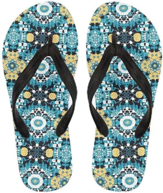 

Женские пляжные шлепанцы Semiouray с камуфляжным принтом, подсолнечник, тюльпан, легкие летние тапочки, сандалии-вьетнамки для отпуска на Гавайях, бирюзовый