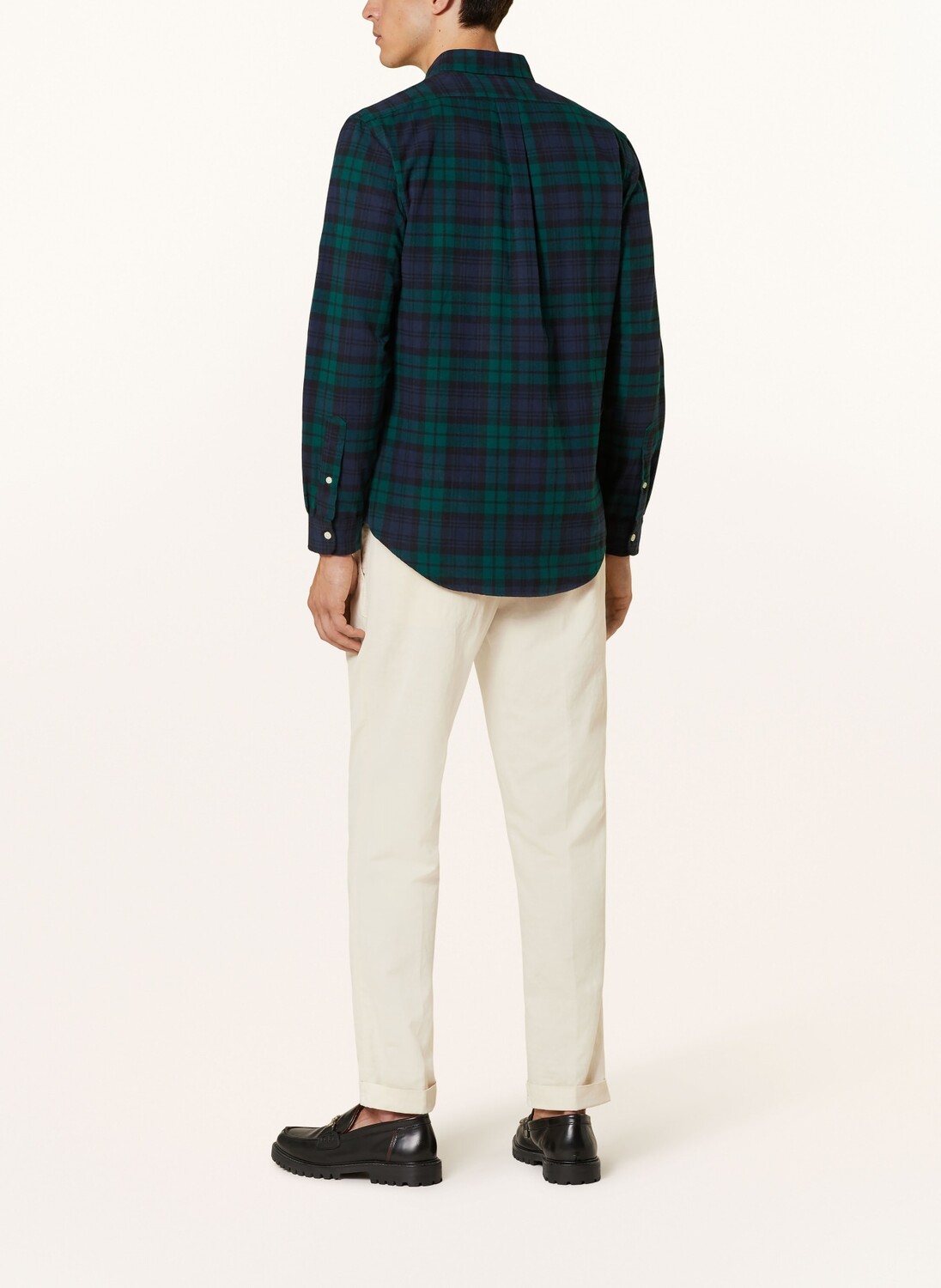 Фланелевая рубашка по индивидуальному заказу Polo Ralph Lauren, зеленый — фото 3