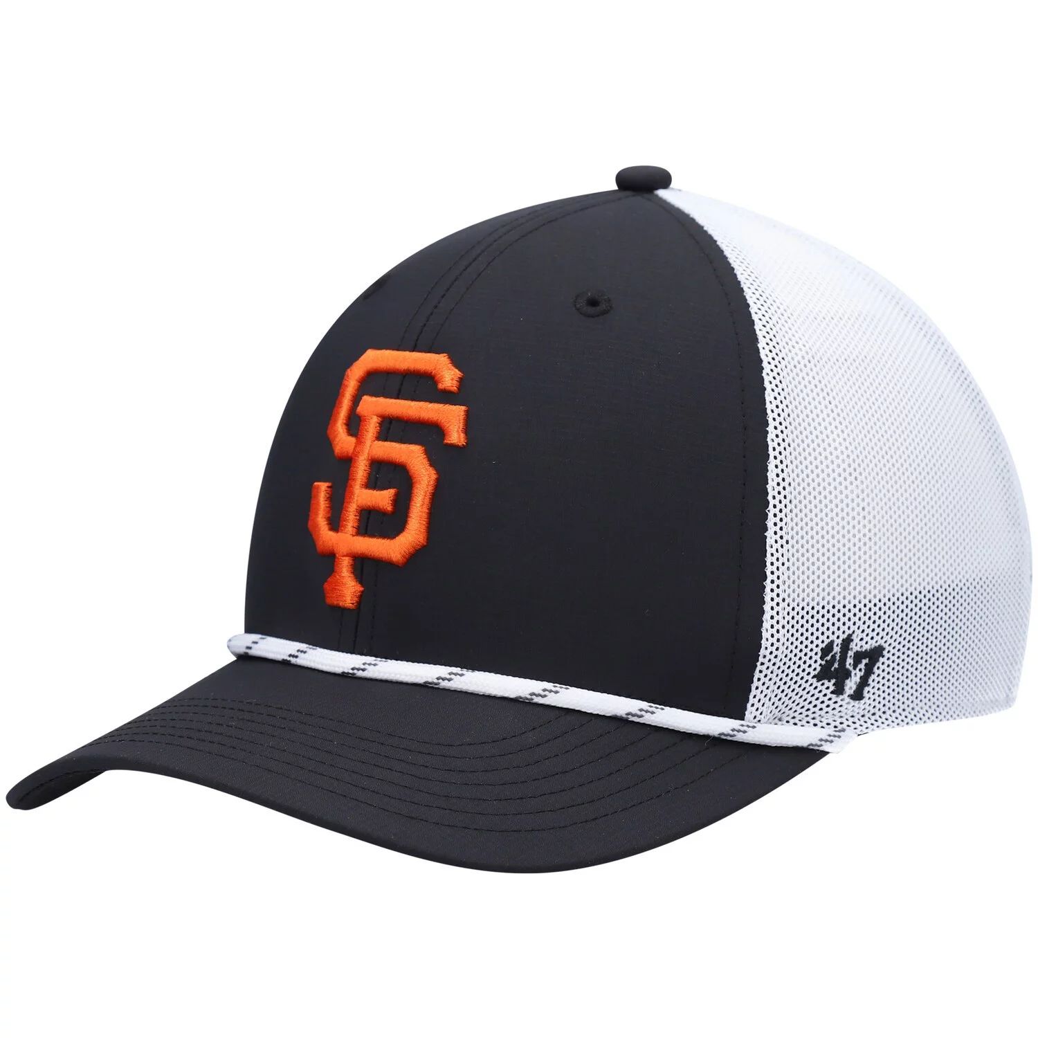 

Мужская черно-белая кепка San Francisco Giants Burden Trucker Snapback '47 47 Brand