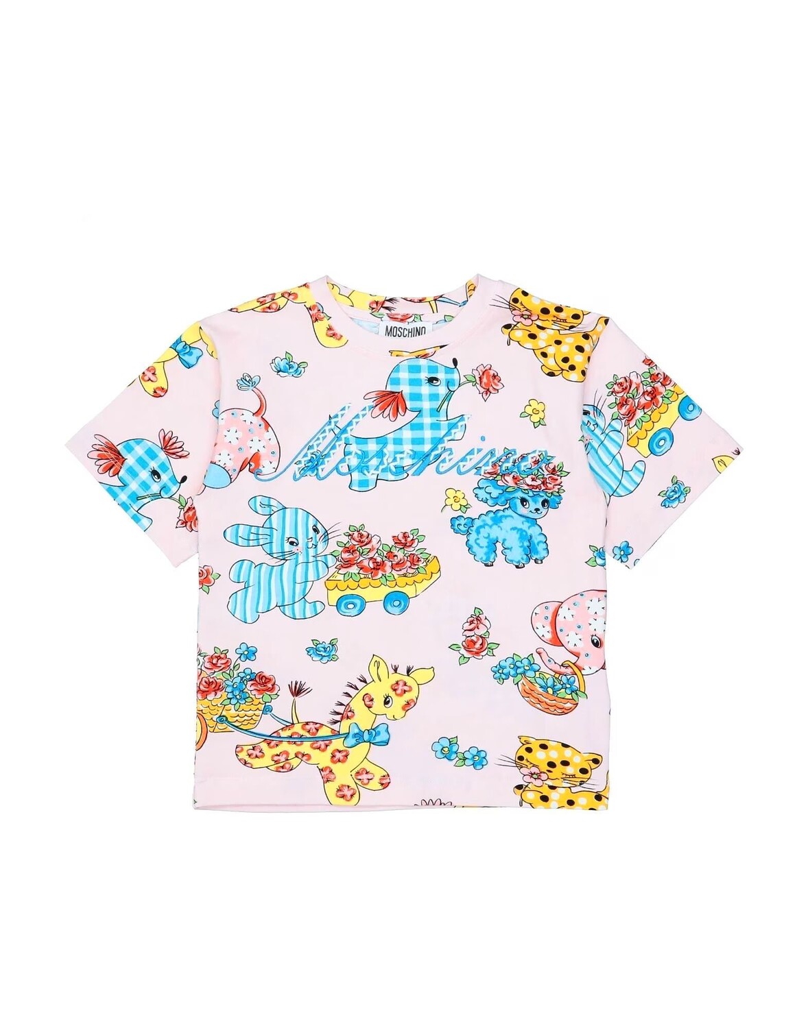 

Футболка Moschino Kid, светло-розовый