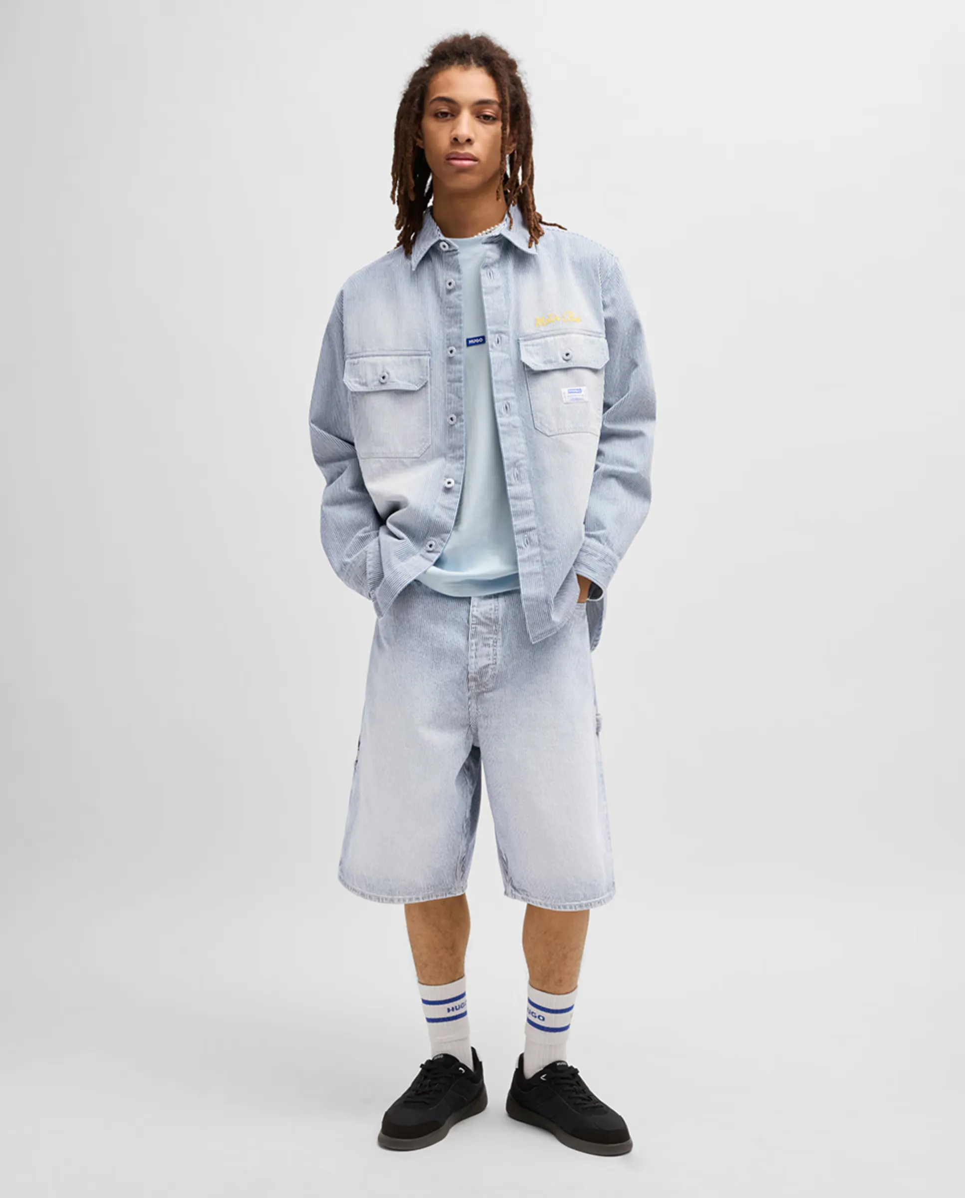 

Мужские джинсовые шорты Hugo, синий