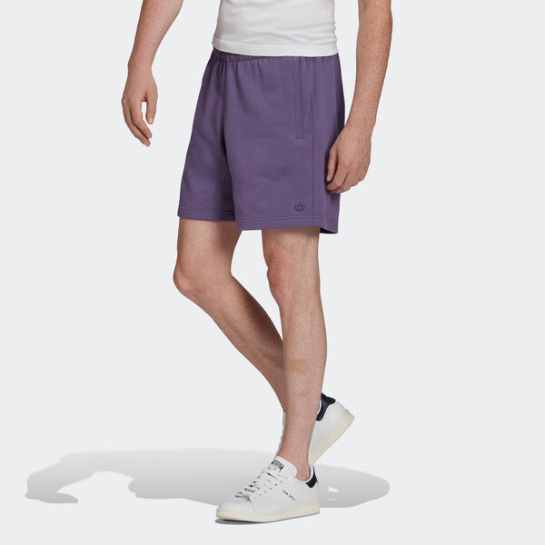 Шорты originals c short ft solid color lacing sports shorts purple Adidas, фиолетовый — фото 3
