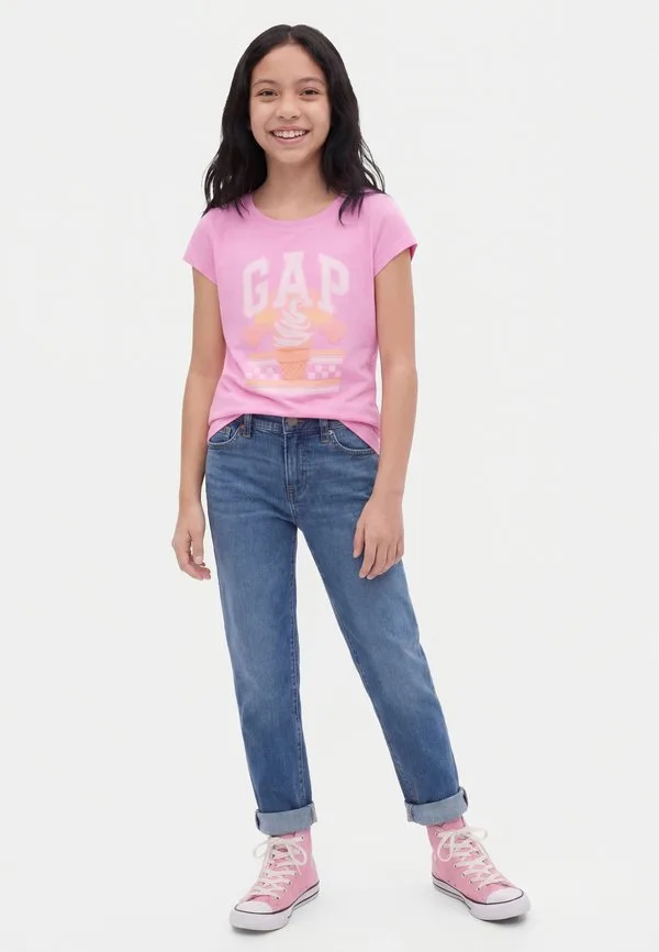 Футболка с апрельским принтом Gap, Sugar Pink