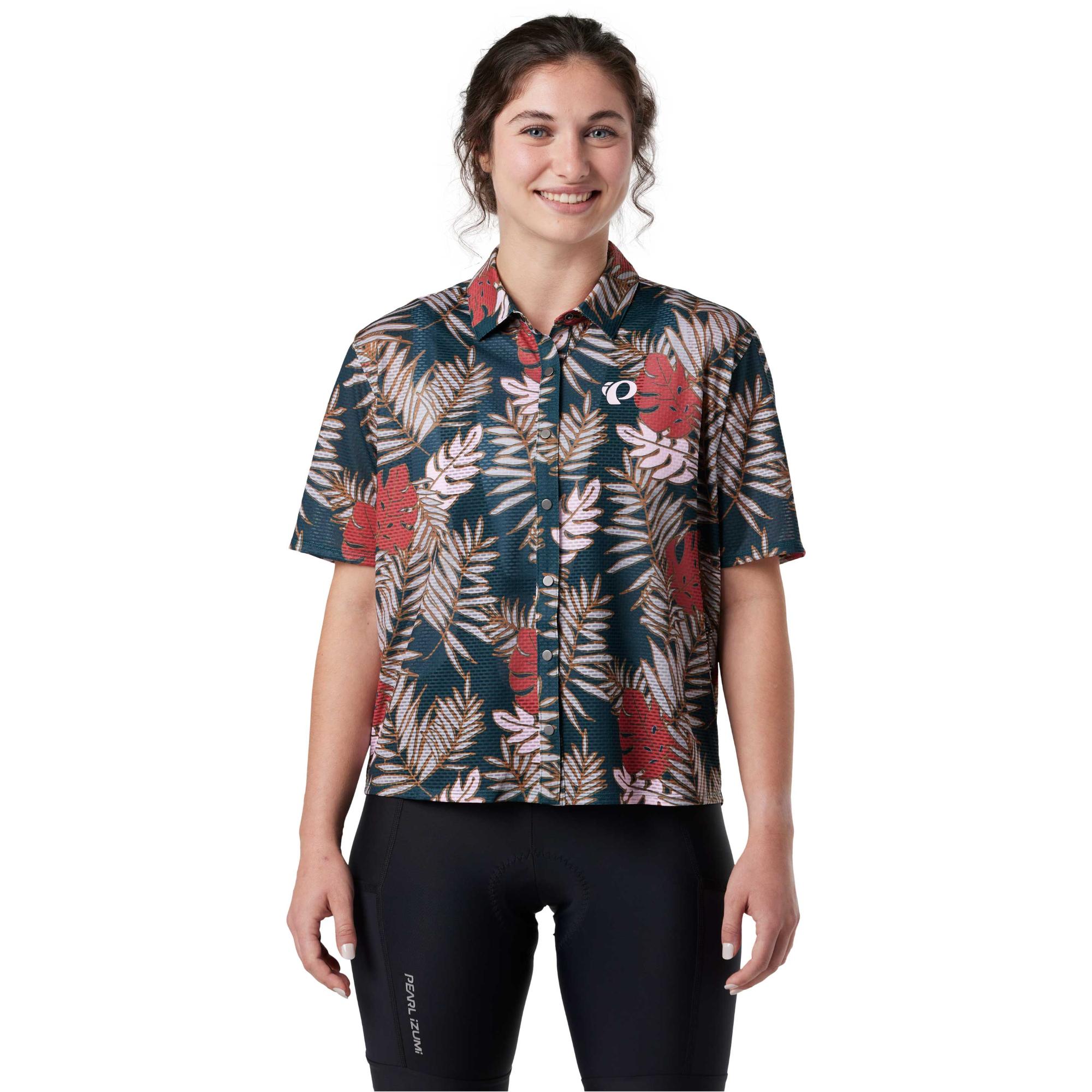 

Женская футболка Canyon Tech Snap Jersey Pearl Izumi, Rosewood Palm