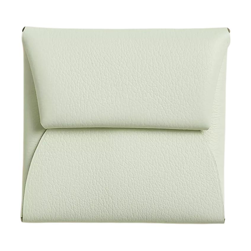 

Бумажник Bastia Evercolor из телячьей кожи обычный женский гриб и зелёный HERMES