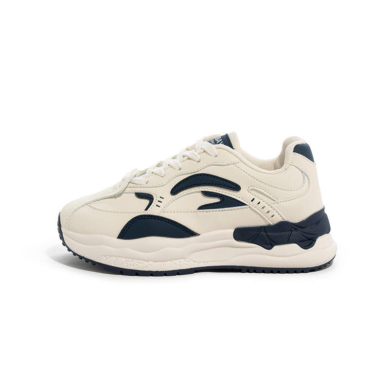 

Противоскользящие и износостойкие дышащие низкие кроссовки для детей и подростков BABAYA KIDS, белый/синий