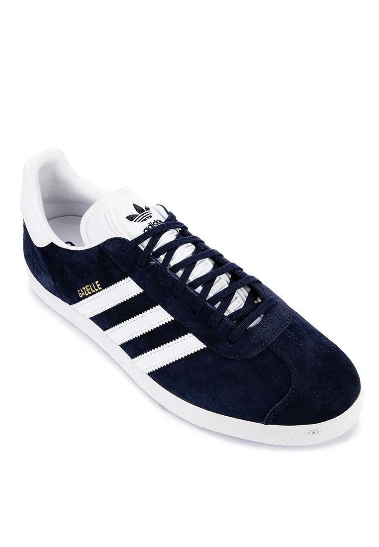 Кроссовки мужские Gazelle, Adidas, белый/темно-синий/золотой — фото 2