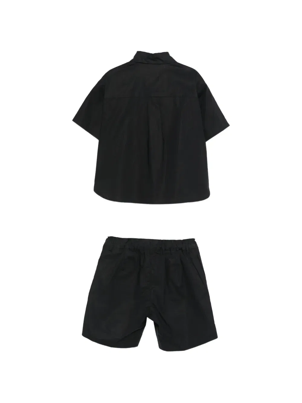 Украшенный комплект из рубашки и шорт Moschino Kids, черный — фото 2