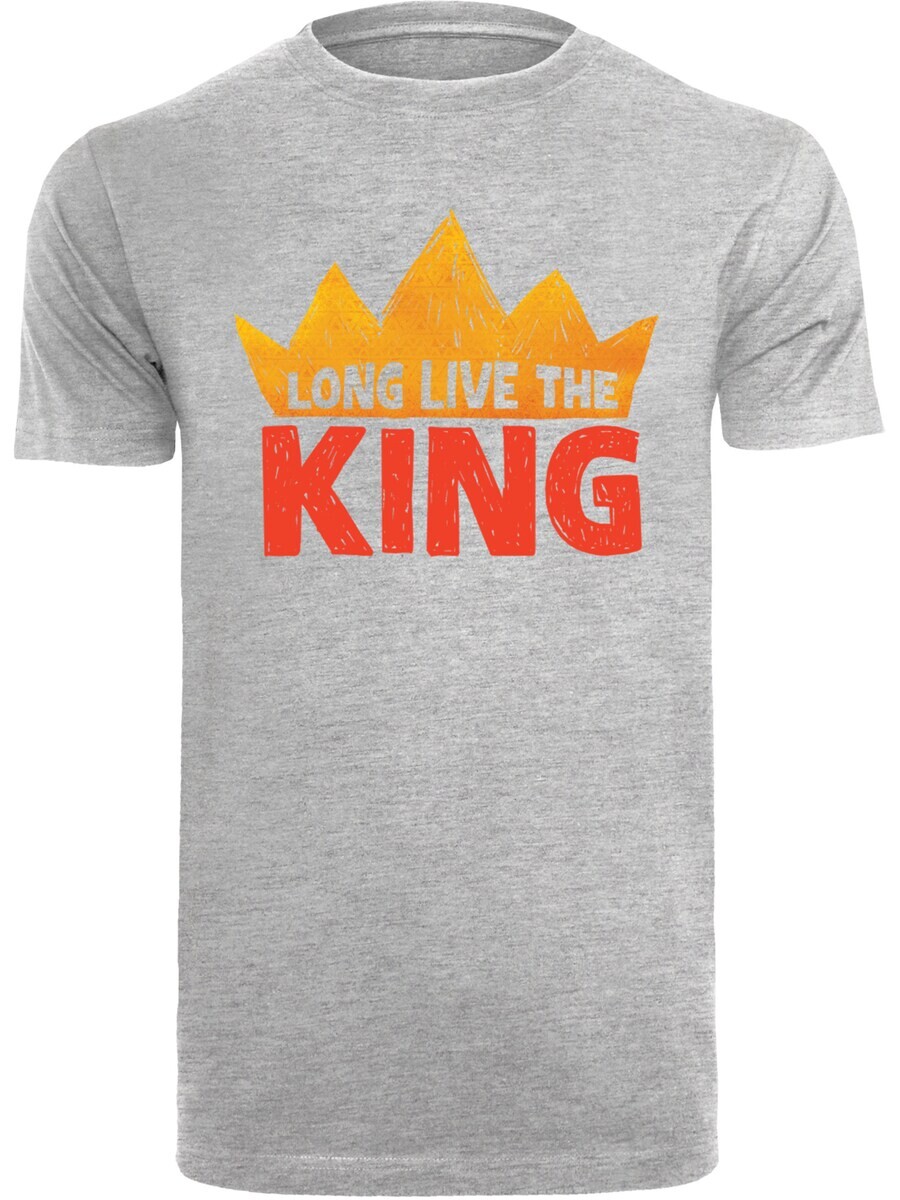 

Классическая футболка F4NT4STIC Shirt Disney König der Löwen Movie Long Live The King, пятнистый серый