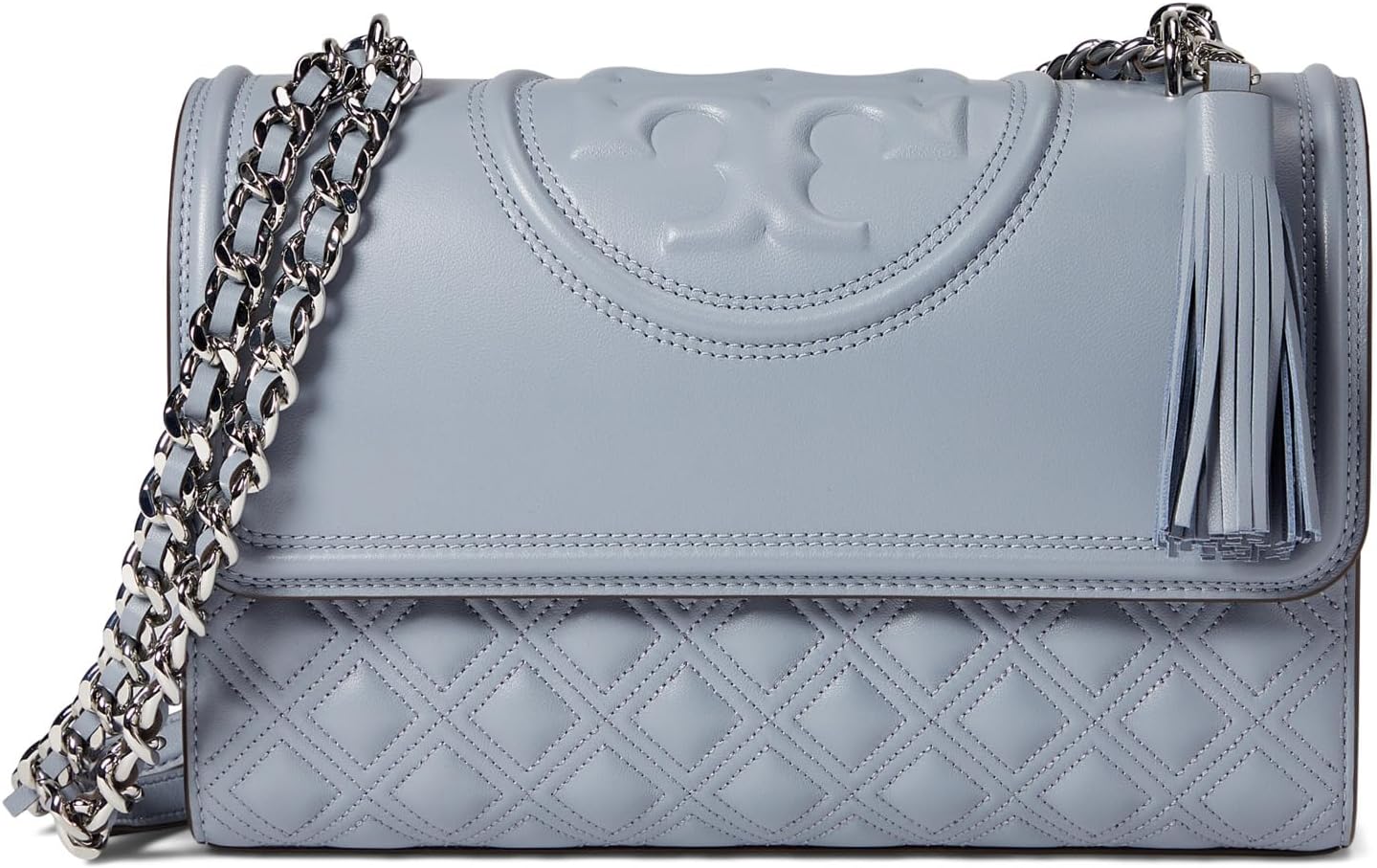 

Сумка через плечо Tory Burch Fleming Convertible Shoulder Bag, цвет Cloud Blue